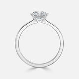 1.5ct Bezel-Set Center Round Diamond Ring