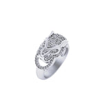 14k SOLID Gold Jaguar diamond Ring - 1.07 CTW