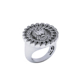 Men’s 14k Solid Gold Lion Diamond Ring - 0.91 CTW