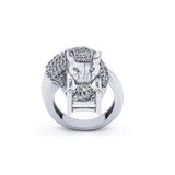 Jaguar Diamond 14k solid Gold Ring - 0.96 CTW