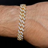 12MM VVS Diamond Cuban Link Bracelet for Men