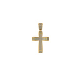 Cross Diamond Pendant 10K Solid Gold - 0.90 CTW