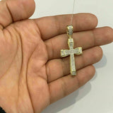 Cross Diamond Pendant 10K Solid Gold - 0.90 CTW