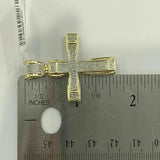 Cross Diamond Pendant 10K Solid Gold - 0.90 CTW