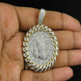 Baby Angel Diamond Pendant 14K Solid Gold - 2.15 CTW