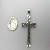 Holy Cross Pendant VVS Moissanite Diamond Sterling Silver - 0.84 CTW