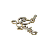VVS Diamond Letter Pendant 14K solid gold - 1.26 CTW