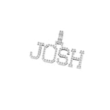 Custom Name JOSH Diamond icy Pendant - 1.82 CTW