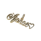 AJANAE Letter iced-out Charm VVS Diamond Pendant - 1.05 CTW