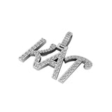 Custom Initial Letter Diamond Pendant - 1.53 CTW