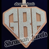 Mens Custom Diamond Pendants 925 Silver GBP Logo -14.03 CTW