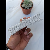 Custom Letter Diamond Pendant 14K Solid White Gold - 16.47 CTW