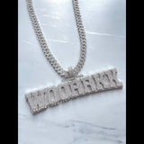 Custom Letter Diamond Pendant 14K Solid White Gold - 16.47 CTW