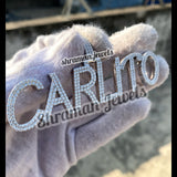 Custom Letter VVS Moissanite Pendant - 4.07 CTW