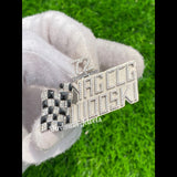 Custom Flag Letter Diamond Pendant 14K Solid White Gold - 1.51 CTW