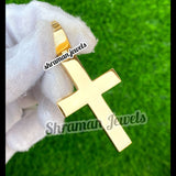 Icy Baguette Diamond Cross Pendant VVS 10K Gold Men's Jewelry -5.22 CTW