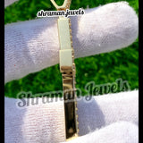 Icy Baguette Diamond Cross Pendant VVS 10K Gold Men's Jewelry -5.22 CTW