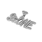 Custom Name Letter Diamond Pendant - 3.40 CTW