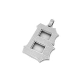 Custom B Letter Diamond Pendant - 39.02 CTW