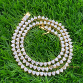 4MM VVS Heart Tennis Chain