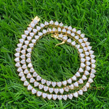 4MM VVS Heart Tennis Chain