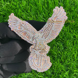 14K Gold Eagle Pendant Hip Hop Moissanite -12.01 CTW