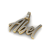 Personalized Abel Pendant 14K solid Gold VVS Diamond - 1.01 CTW