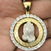 Praying Hands Diamond Pendant - 5.46 CTW
