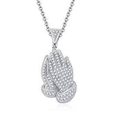 Praying Hands Diamond Pendant - 0.51 CTW