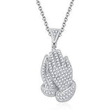 Praying Hands Diamond Pendant - 0.51 CTW
