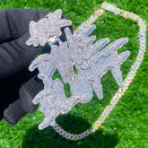 Custom Gold Moissanite Diamond Pendant Personalized Hip Hop Bling - 14.55 CTW