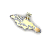 CUSTOM MAP DIAMOND VVS PENDANT