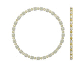 Dazzling 10MM Round & Baguette Diamond Link Necklace