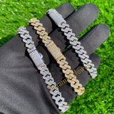 10MM Diamond Cuban Link Bracelet for Men