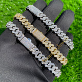 10MM Diamond Cuban Link Bracelet for Men