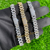 10MM Diamond Cuban Link Bracelet for Men