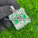 Custom Glow-in-Dark Diamond Pendant Bling Hip Hop Party Charm - 2.29 CTW