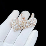 Moissanite Diamond Personalized Name Necklace Statement Piece - 4.41 CTW