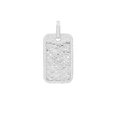 Custom Diamond Dog Tag Pendant Fully Fancy Charm -17.25 CTW