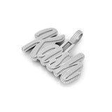 Custom Gold Letter Pendant 2-Layer Design - 14.11 CTW