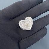 Heart Diamond Ring 14k Solid Gold