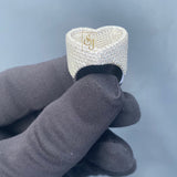 Heart Diamond Ring 14k Solid Gold