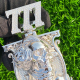 Men's Diamond Skull Pendant Liberty Skull Hip Hop Charm - 5.29 CTW