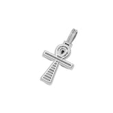 Gold Diamond Cross Pendant Egyptian Spiritual Charm - 5.41 CTW