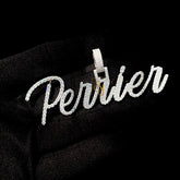 Men's Personalized Name VVS Diamond Charm Pendant - 4.46CTW