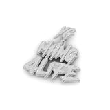 Custom Hip Hop Letter Pendant - 23.65 CTW