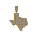 Texas State Diamond Pendant 14k Yellow Gold - 4.79 CTW