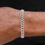 8MM Natural VVS Diamond Cuban Link Unisex Bracelet