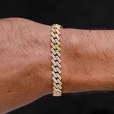 8MM Natural VVS Diamond Cuban Link Unisex Bracelet