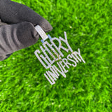 Custom Gold Necklace Pendant GLORY Name Charm - 2.8 CTW